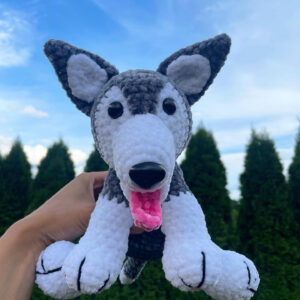 Háčkovaný Husky